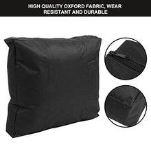 Wosume 【𝐏𝐫𝐢𝐦𝐚𝒗𝐞𝐫𝐚 𝐕𝐞𝐧𝐝𝐢𝐭𝐚】 Copertura Protettiva per Sedia, Copertura Antipolvere per Sedia Traspirante, Panno Oxford 600d Facile da trasportare per Sedia Pieghevole(Black)