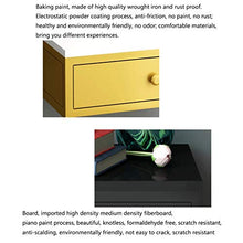 Comodini Ferro battuto Comodino Nordic Armadio d'Epoca Mobili Camera da Letto Comodino Semplice Tabella tavoli Moderni Bagagli End Comodini Letto (Color : Gold)