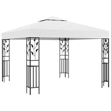 Tidyard Gazebo 3x3 m Bianco 180 g/m²,Gazebo da Giardino,Gazebo da Giardino Esterno,per Ricevimenti, Matrimoni, Barbecue, Campeggi e Cosi Via