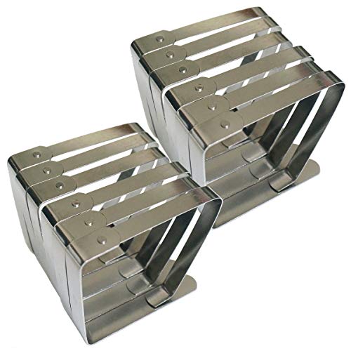SuperHandwerk 12 pz Tovaglia Clip Fermatovaglia per Tavoli da Giardino Regolabile Tablecloth Clip per Feste Esterne o in Casa Picnic ECC in Acciaio Inox