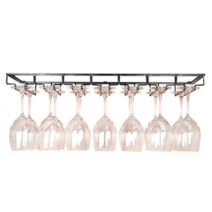 LHQ-HQ Appesa Vino Rack con Montaggio di Metallo, appesa Supporto cremagliera e Tazza Vetro Vino Europeo