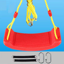 XIUYU Seat Swing Eco-Friendly Durevole Snug Hanging Sicuro Strap Facilità di Installazione Impermeabile for Bambini (Color : Red)