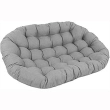 ZWPY Cuscino Doppio Papasan Grigio, Cuscini per sedie a Cesto sospesi-Nessuna Sedia, Cuscino per Sedia Amaca a Uovo Appeso per Giardino con Patio
