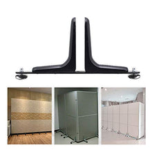BIN Office Desk Divisore Morsetto Supporto Schermo Mobile Lega di Alluminio Mobile Piedi a mensola Equilibrio Schermo Piedi Schermo Fisso,Nero