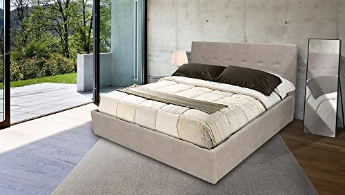 ITALNOTTE SRL Letto Matrimoniale Contenitore in Tessuto NABUTEK