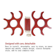 LHQ-HQ Vino Rack di Legno for la casa Bar di Home Decor Studio Volte 26 u0026;16,5 u0026 Volte;21,5 Centimetri Rosso Scuro