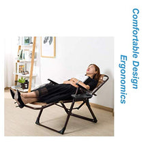Sywlwxkq Balcone Ufficio Sedia Rilassante Reclinabile Sedie da Spiaggia Pieghevole Leggero | Sedia Pieghevole Pieghevole a gravità Zero reclinabile Sedia Sdraio da Giardino Oversize Relax C