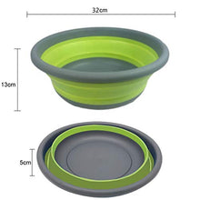 WXCL Lavabo in Silicone Lavabo Rotondo Pieghevole Lavabo per Verdure Lavanderia Lavanderia Contenitore per la casa Vestiti Cucina per Verdure Contenitore da Bagno, Grigio