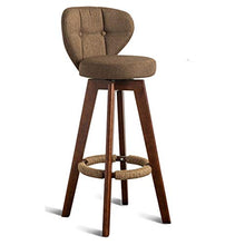 Sgabelli Da Bar Sedia moderna moderna di legno del lino per il ristorante della prima colazione Sedia della barra di cena del caffè di legno Adatto Per Bancone Caffetteria ( Color : Beige , Size : A )
