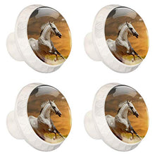 cavallo bianco 4 PCS Pomelli per Porta, Pomolo per Mobile, Pomelli per Mobili con Viti, Maniglia per Armadietto, Pomelli per Porta, Pomelli per Cassetti per Porta, Armadio, Cassetto e Credenza
