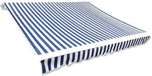 Estink - Telo per tenda da sole impermeabile, anti-UV, 3 x 2,5 m, colore: Blu e Bianco
