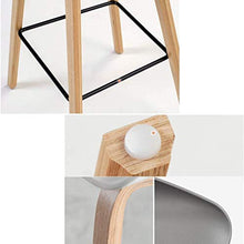 LWW Sedie Sgabelli Bar Cucina Sedia Legno/Pranzo Sgabelli Moderni Metallo Sgabello Alto Seduta Altezza 65 / 75Cm,bianca,75 cm