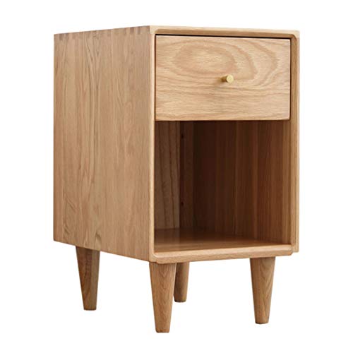 Comodini In Legno Massello Armadio A Spazio Stretto Armadietto Semplice per Camera da Letto Cassetto Singolo Cassetto 32CM Spruzzo di Protezione Ambientale A Spazio Stretto