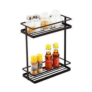 &ripiano di stoccaggio Scaffali da cucina, Scaffalatura for scaffali di stoccaggio condimenti for atterraggi multifunzione Scaffale di finitura