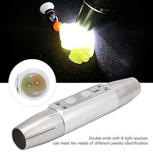 FEBT Luce per l'identificazione dei Gioielli, Torcia per Il rilevamento dei Gioielli a 4 luci, Durevole, Resistente, Pratica per Il Controllo, identificazione dei Gioielli, Gioielli,