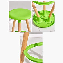 Gymqian Sgabello da bar in legno massello per uso domestico Sgabello da bar moderno e minimalista in stile nordico Sgabelli da bar Eames Chair Chair j/Gelb