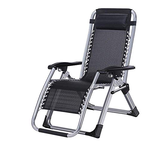 Generic Brands Utile Sedia Pieghevole da Esterno con Poggiapiedi E Cuscini Campeggio da Viaggio Patio Sedie Heavy Duty Reclinabili