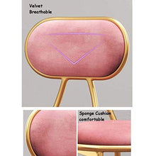 LWW Sgabelli, Ferro battuto nordici il trucco di stile Stool Sgabelli, tessuto caffetteria Possibilità sedia alta Sgabello Tempo libero High Chair Decoration Sgabello,Blu