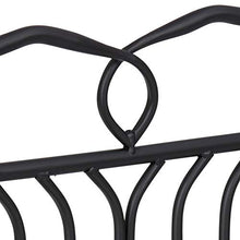 AC Design Furniture Kenneth Tavolo da comodino, Metallo, Nero, 66 x 50 x 37 cm