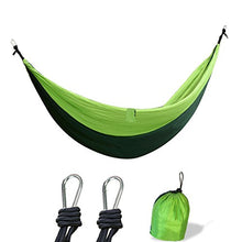 PPOGOO Campeggio Amaca 270x140CM 300KG in Nylon Leggero Amaca per Escursioni Campeggio Viaggi e Cantiere