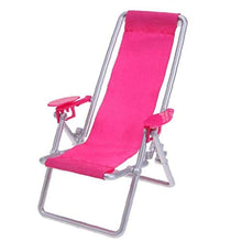 Pieghevole Sedia a Sdraio Sedia a Sdraio Beach Chair Casa delle Bambole Mobili Mini Doll House Prop Accessori