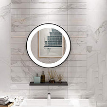 specchio Bagno a Parete LED Touch con Luce Rotondo Illuminato da Hotel cosmetico Bagno Rotondo, 40 cm, 50 cm, 60 cm, 70 cm, 80 cm