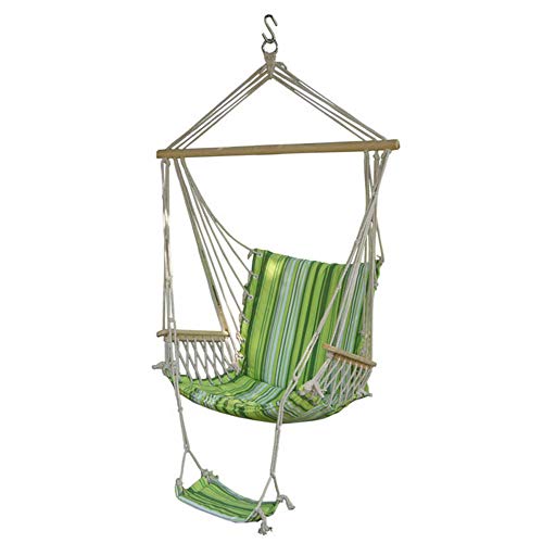 Xhtoe Sedia Amaca Amaca Altalena per Esterni in Tela per Il Tempo Libero Sedia Sospesa da Giardino Patio Yard Max 330Lbs Comfort E Durata