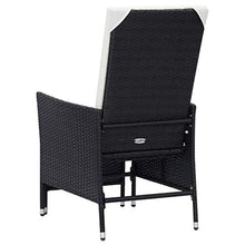 FAMIROSA Set Divani da Giardino 2 pz con Cuscini in Polyrattan Nero-0231