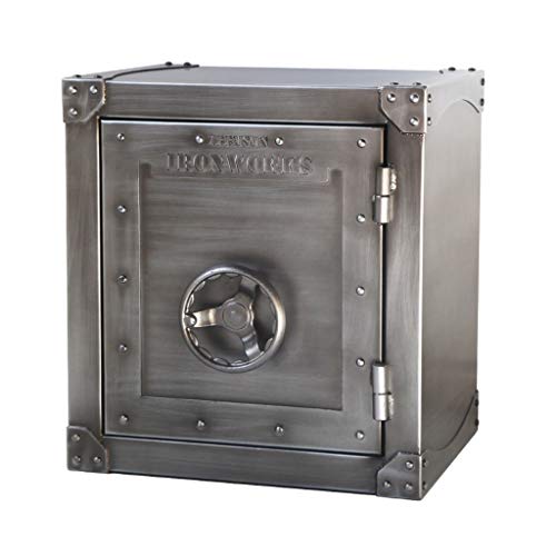 Comodino Comodino armadietto in Ferro battuto Armadio Laterale Industriale Camera da Letto (Color : Gray, Size : 50 * 40 * 55cm)