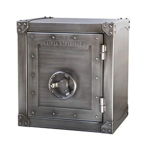 Comodino Comodino armadietto in Ferro battuto Armadio Laterale Industriale Camera da Letto (Color : Gray, Size : 50 * 40 * 55cm)