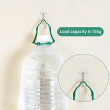 Premium Wall Hooks, 15 Kg (MAX) Heavy-Duty Self-Adhesive Hooks, Nail Free Transparent Seamless Hooks, Waterproof and Oilproof, Suitable for Bathroom Kitchen Reusable Utility Hooks -20 Pieces
