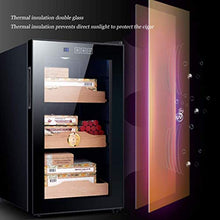 WRJY Humidor Armadio per sigari Mini Armadio idratante per Uso Domestico Armadio elettronico a Temperatura costante Armadio per sigari in Legno di Cedro Scaffale Piatto Completo (Colore