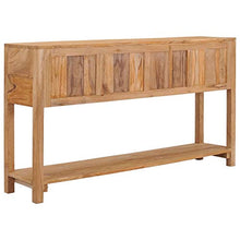 vidaXL Legno Massello di Teak Credenza Madia Mobile Armadietto Armadio Mobiletto Alto Portaoggetti Cassa Cassapanca Mobili 140x30x75 cm