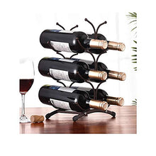 AniU - Supporto per bottiglie di vino, scaffale per vino, contenitore per 6 bottiglie da cucina, dispensa, cantina