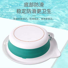 weichuang Lavabo Bambini Pieghevole Lavabo Fumetto Due Orecchio Portatile ispessite Mini bacinella di plastica Lavabo (Color : Blue)