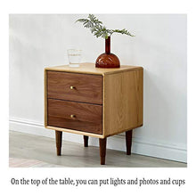GXT WGZ- Comodino Camera Locker, Camera da Letto Comodino, Soggiorno Locker, Living Room Divano Fianco del Mobile (Color : Walnut Color)