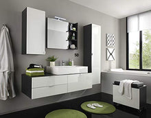 trendteam smart living Pensile da bagno Pensile da bagno, Piastra di tensione, Bianco brillante