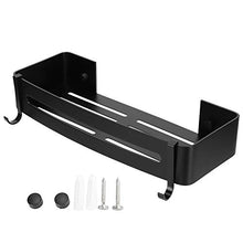 01 Mensola Doccia Comoda Nera Durevole per Bagno, mensola Doccia a Parete, mensola Doccia Resistente, per la casa delle Persone