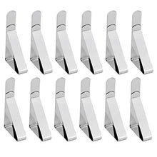 LOVIVER 12 PCS Clip per Tovaglie Supporto per Morsetto per Tavolo in Acciaio