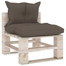 Tidyard 7 pz Set Divani Pallet Modulari Angolari 6 Posti da Giardino Esterno in Legno di Pino con Cuscini,Divano Angolare da Giardino,Divano ad Angolo,Divani da Esterno,Divano Pallet,Divani Modulari