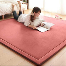 IUYJVR Tappetino da Gioco per Bambini, 2 cm di Spessore Materasso in Velluto Corallo Tappetino Giapponese in Tatami per Dormire, Morbido Pieghevole per Bambini Tappetino per Gattonare Camera da Let