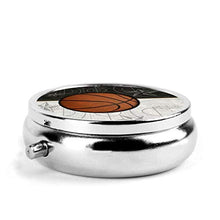 Scatola rotonda per medicina portatile, mini pillole in metallo, dispenser per pillole, borsa da viaggio, design sportivo