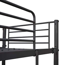 BIGTO - Struttura per letto a castello con struttura in metallo, per camera da letto, colore: grigio, 90 x 200 cm