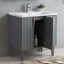 Mobile da Bagno in Legno per Mobile per Mobile per Mobile per Mobile per Mobile da Bagno Set di vanità da Bagno Singolo lavabo (Color : Gray, Size : 50x81x84cm)