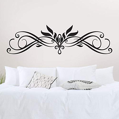 T-MK338 - Adesivi per testiera del letto, 39 x 140 cm, colore: Nero
