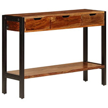 vidaXL Credenza con 3 Cassetti Tavolo Cassettiera Dispensa Vetrina Arredo Soggiorno Armadio Arredamento Legno Massello di Sheesham