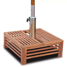 vidaXL Base Porta Ombrellone in Legno Supporto Rivestito Parasole da Giardino