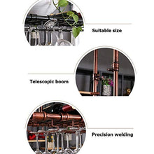 COLiJOL Scaffale per Vino Scaffali Galleggianti Scaffali per Vino Portabottiglie da Parete, Portabicchiere da Vino Sospeso, Altezza Regolabile, Portabottiglie per Calici, Portabottiglie, Portabottigl