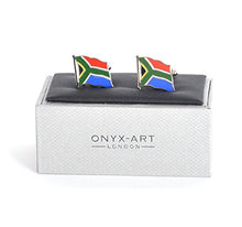 Onyx-Art Cufflinks - South Africa Flag - South African Flying Flag