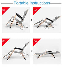 SHUAIIJUAN Sedia per il tempo libero domestico Folding Prato sedie a sdraio Sdraio reclinabile sedie for esterni da giardino Sedia Zero Gravity reclinabile Sedile for rilassarsi con rimovibile poggiat